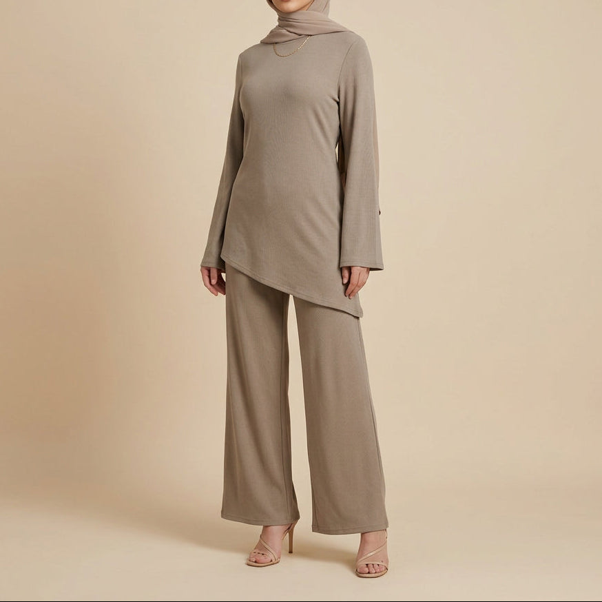 Veyra Cotton Asymmetric Co-Ord Set, view 5
