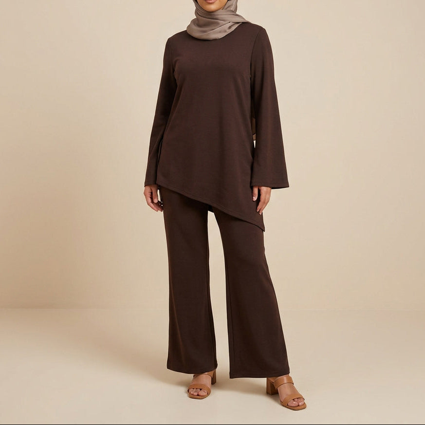 Veyra Cotton Asymmetric Co-Ord Set, view 7