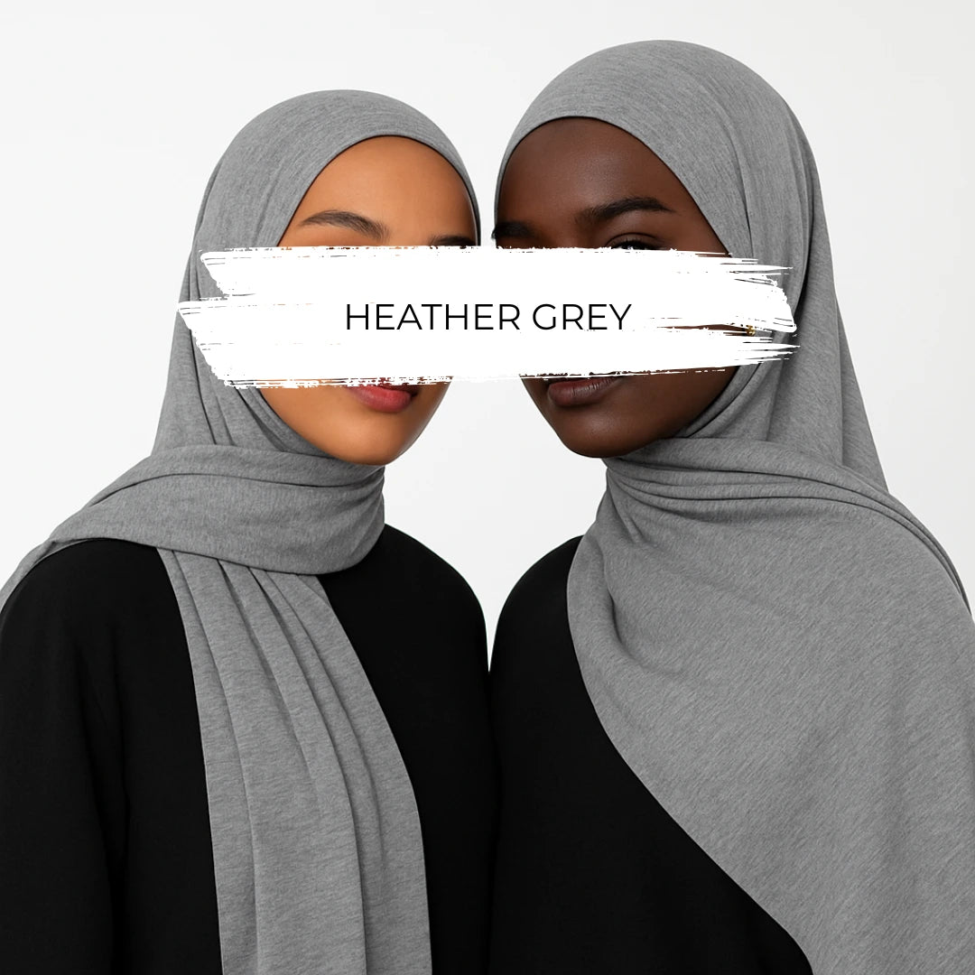 🎁 Heather Grey OEKO-TEX® Bamboo Jersey Hijab (100% off) by Try Modest