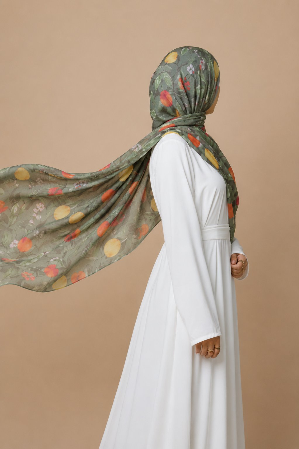 🎁 Summer Orchard Modal Hijab (100% off) by Try Modest