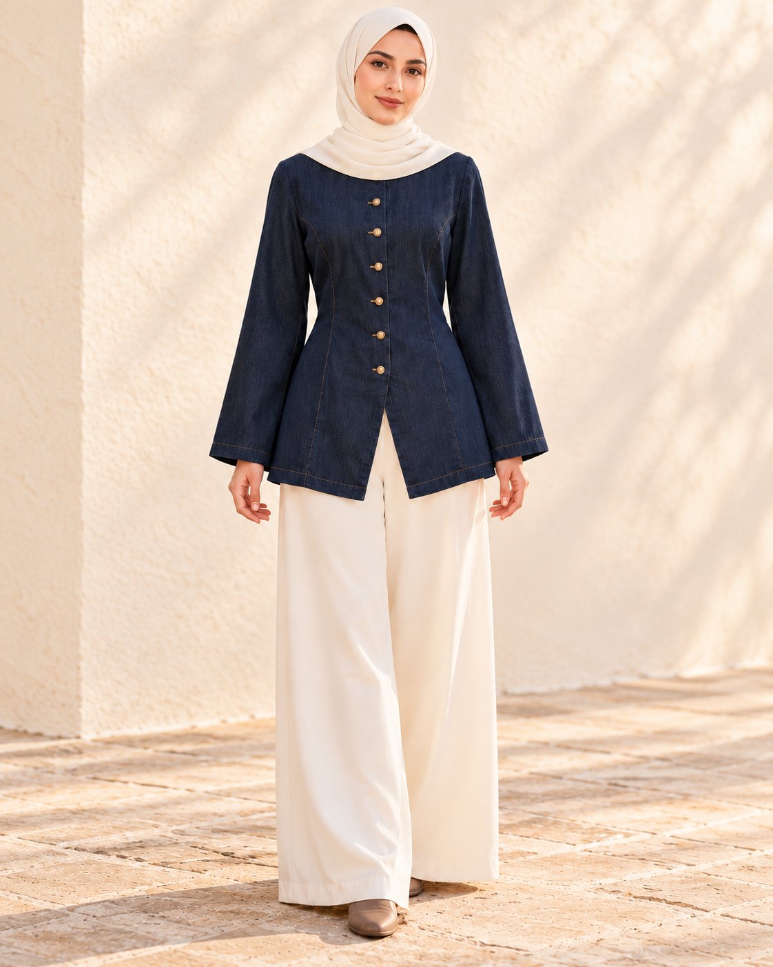 PREORDER- The Amara Denim Tunic by M&N Couture