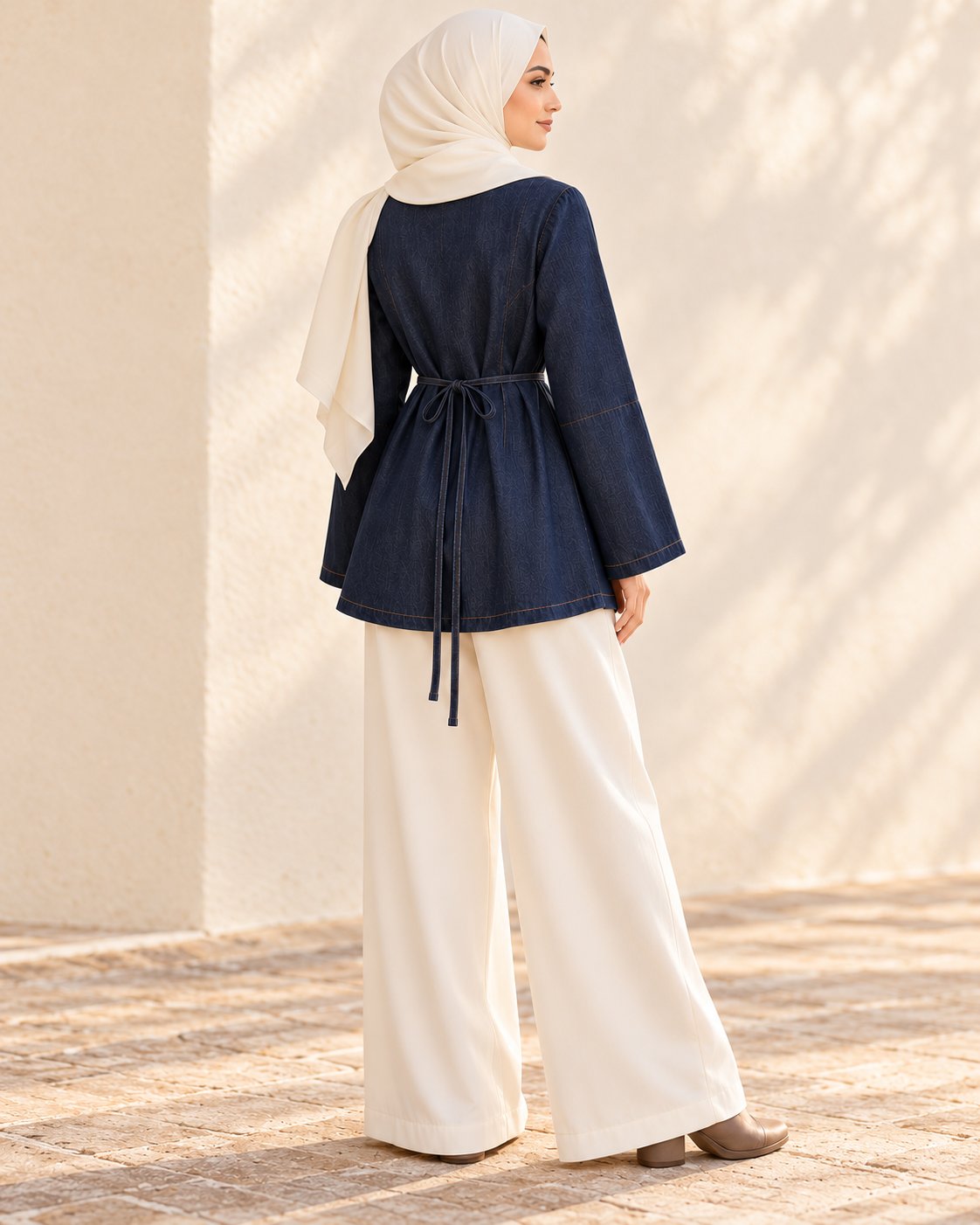 PREORDER- The Amara Denim Tunic, view 2