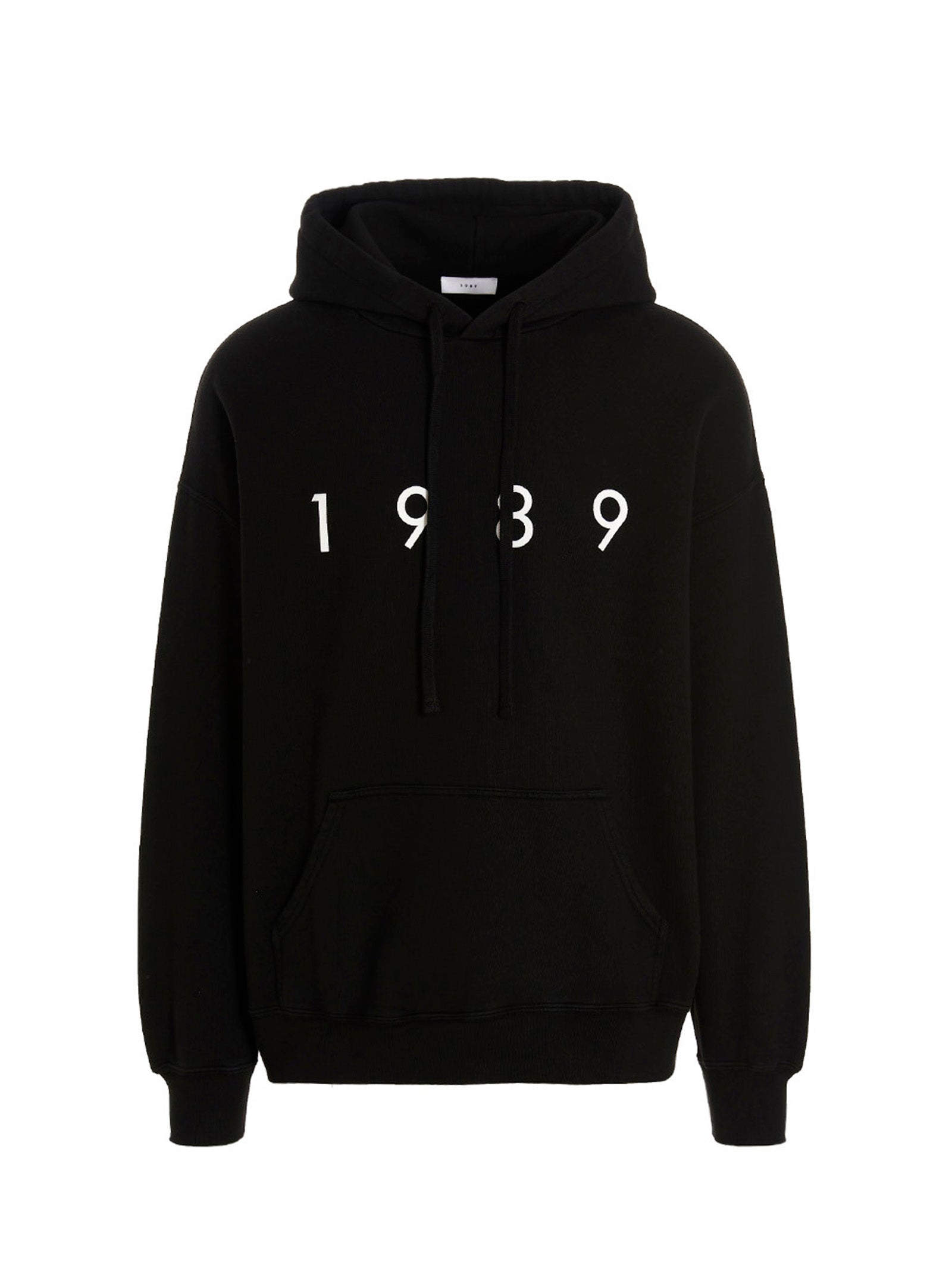 1989 Studio Logo-Print Cotton Hoodie — Black by 1989 Studio