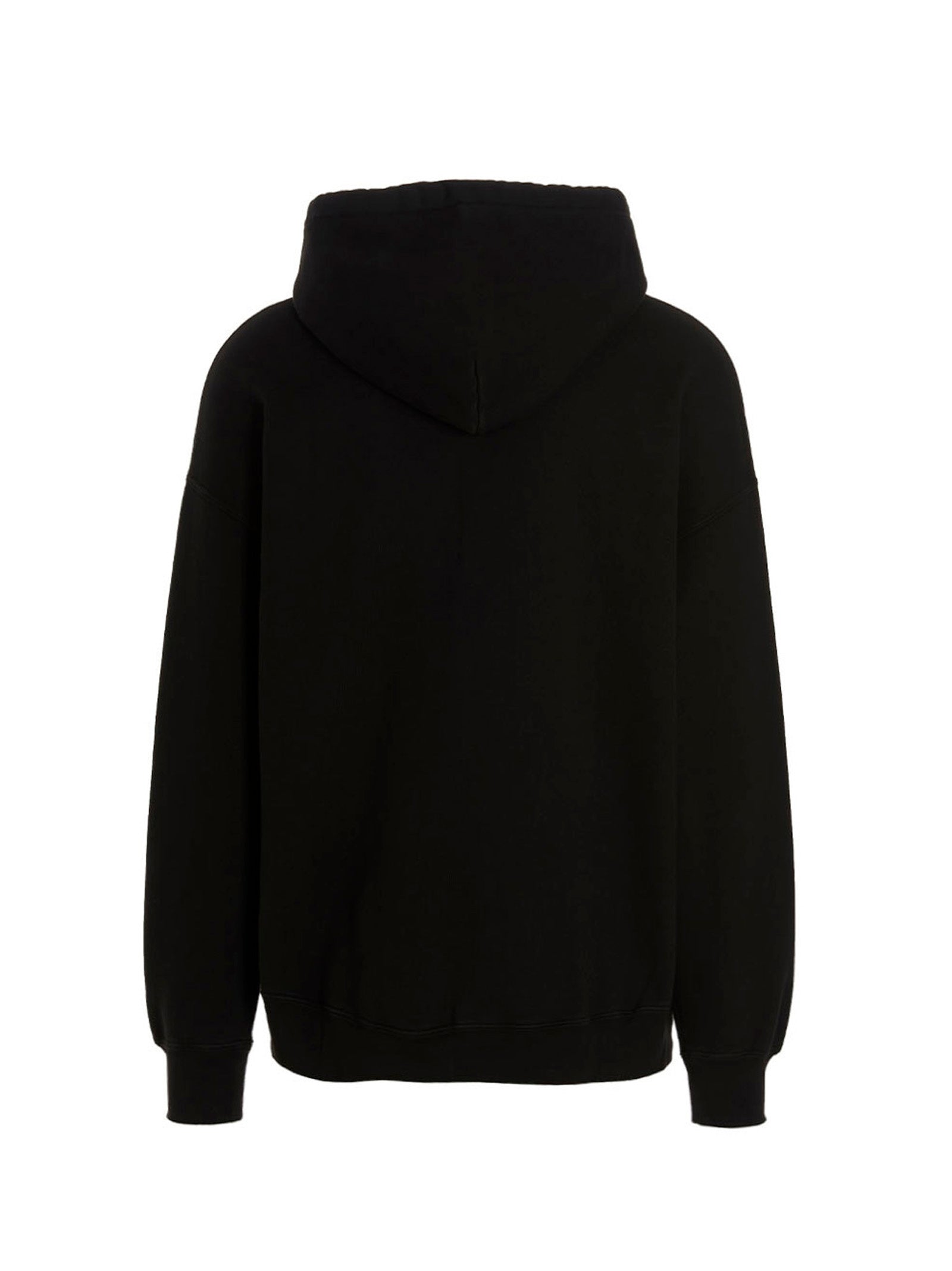1989 Studio Logo-Print Cotton Hoodie — Black, view 2
