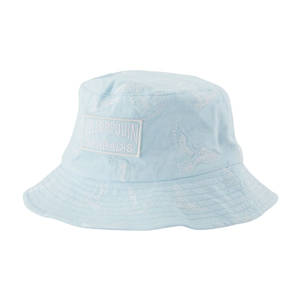 3.Paradis A-007-88 Logo-Embroidered Wool Bucket Hat — Blue by 3.Paradis