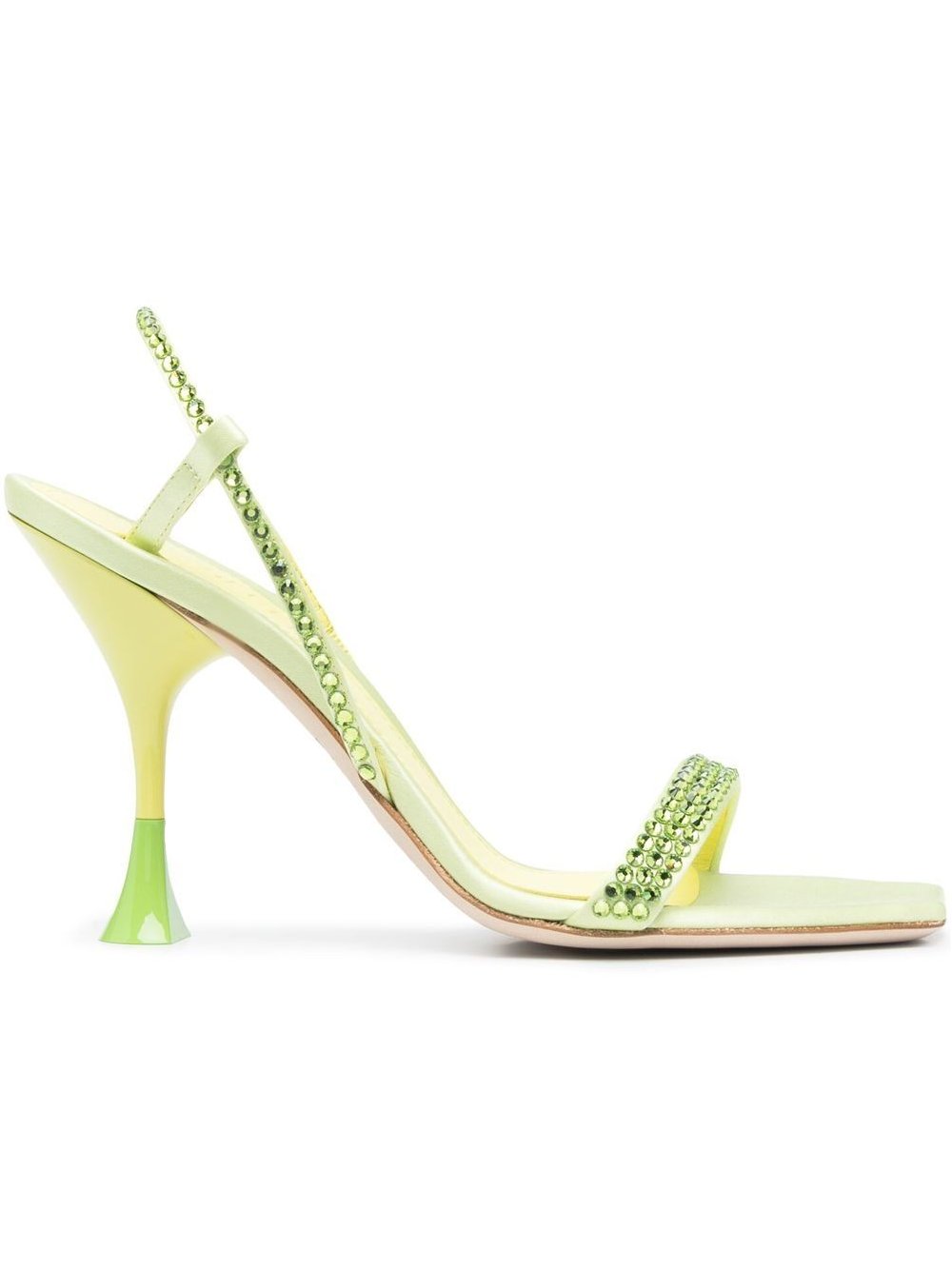 3Juin Eloise Heel Sandal — Yellow by 3Juin