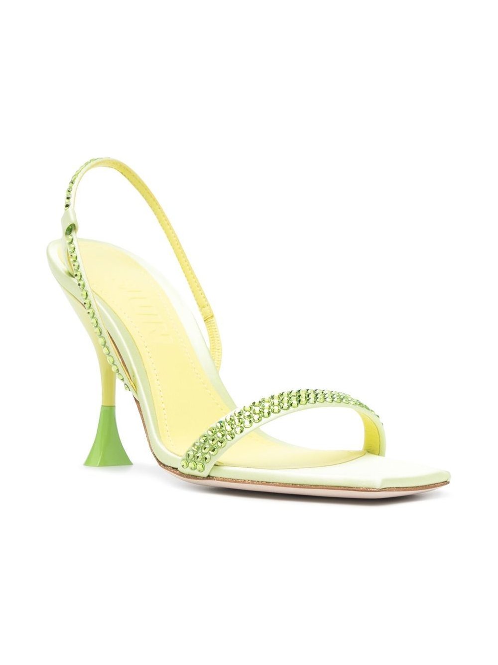3Juin Eloise Heel Sandal — Yellow, view 3