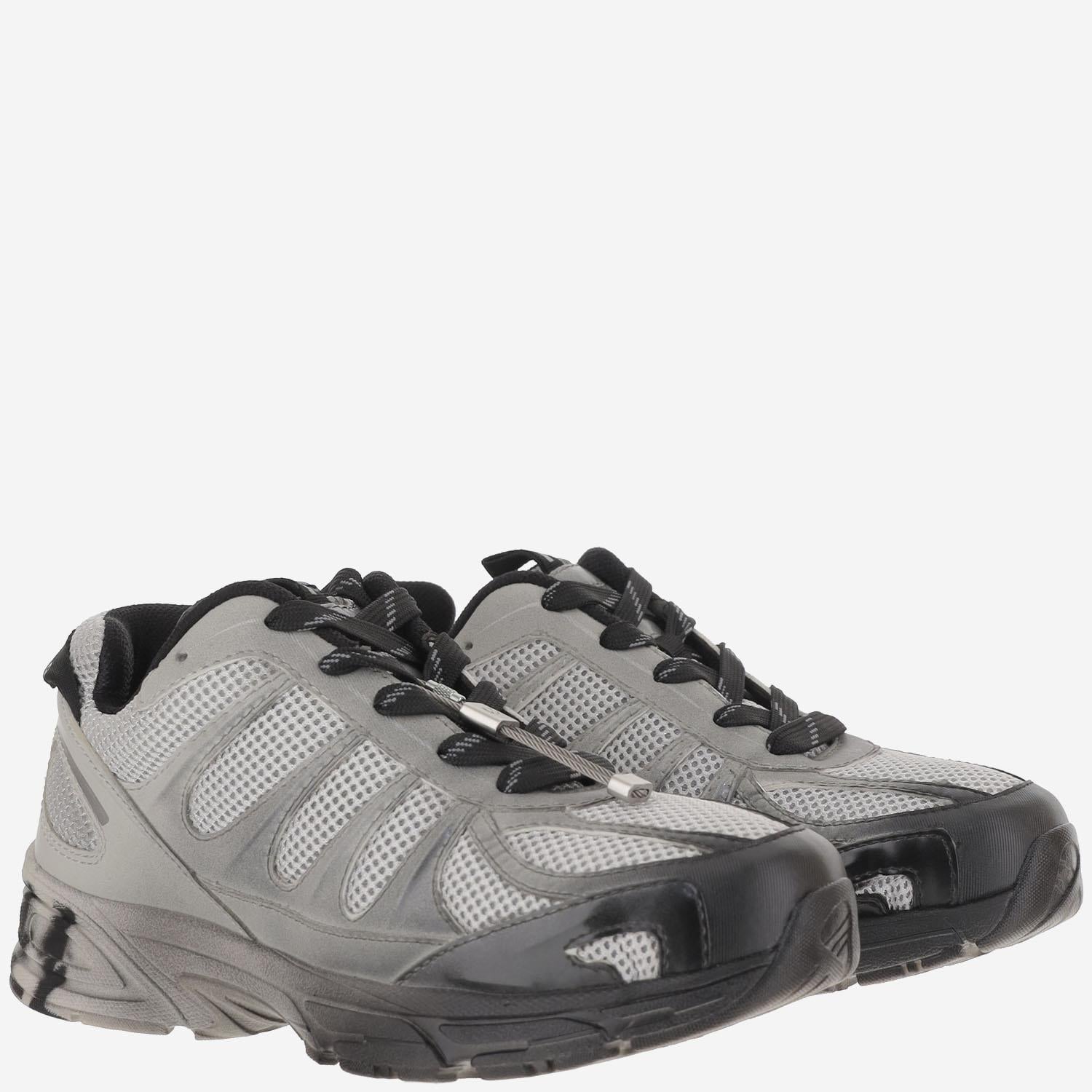 44 Label Group Mesh and Synthetic Leather Sneaker — Gray by 44 Label Group