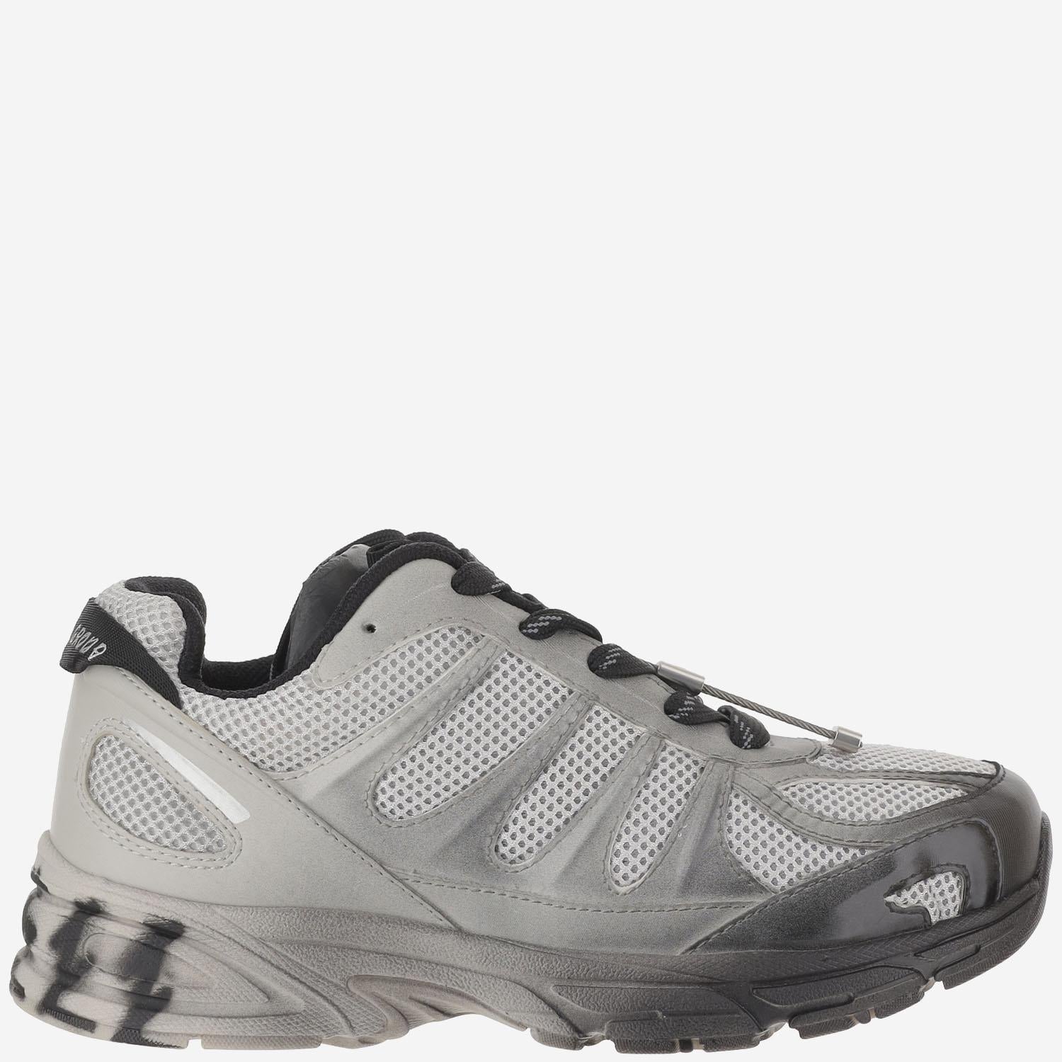 44 Label Group Mesh and Synthetic Leather Sneaker — Gray, view 3