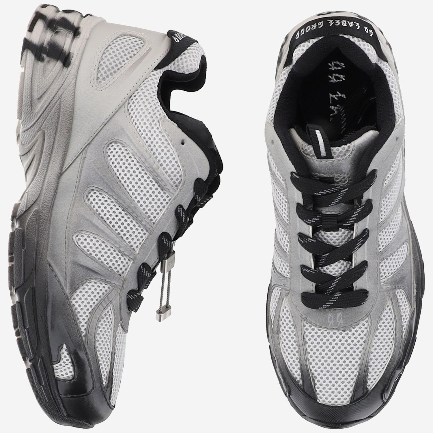 44 Label Group Mesh and Synthetic Leather Sneaker — Gray, view 5