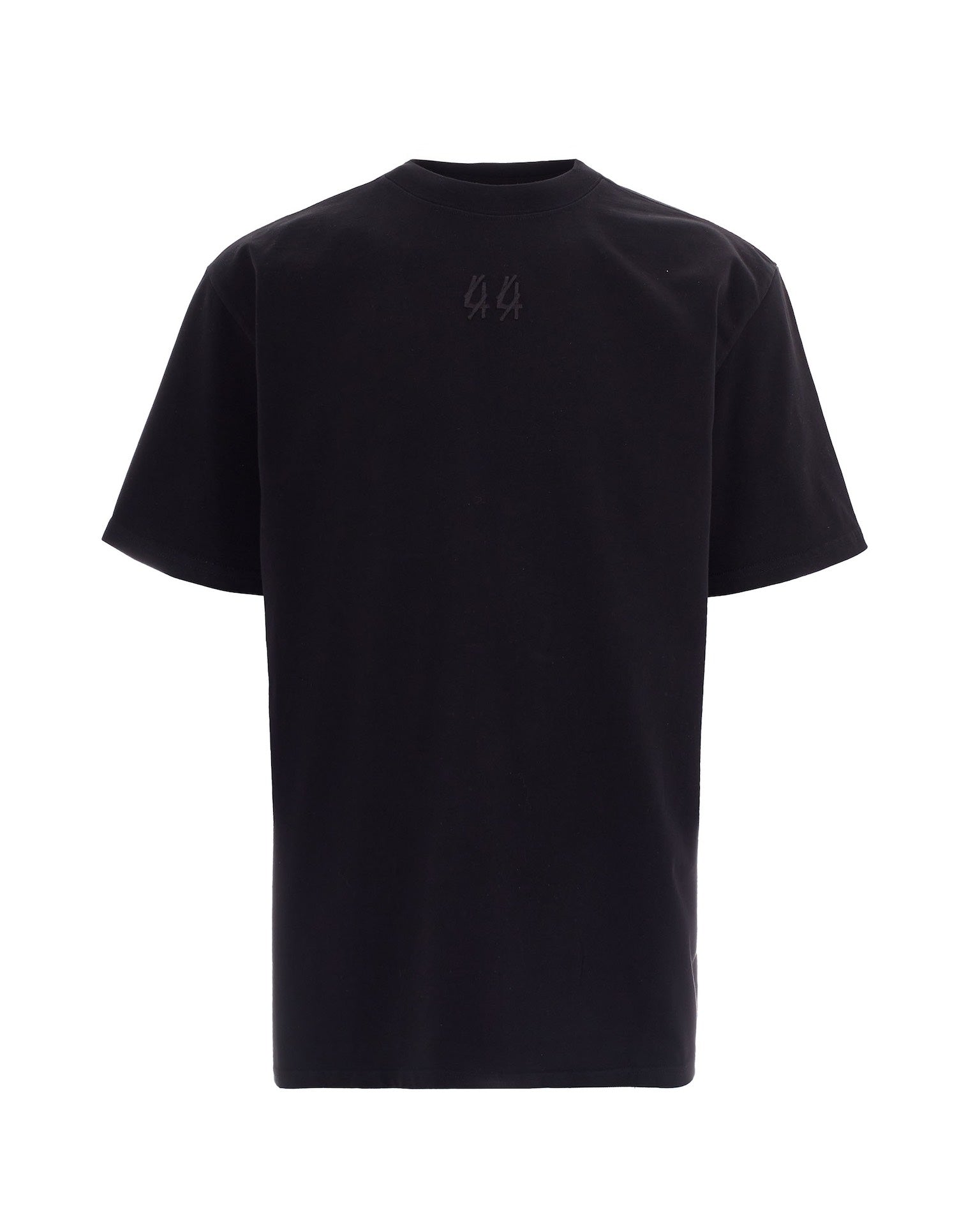 44 Label Group Patch-Print Cotton T-Shirt — Black by 44 Label Group