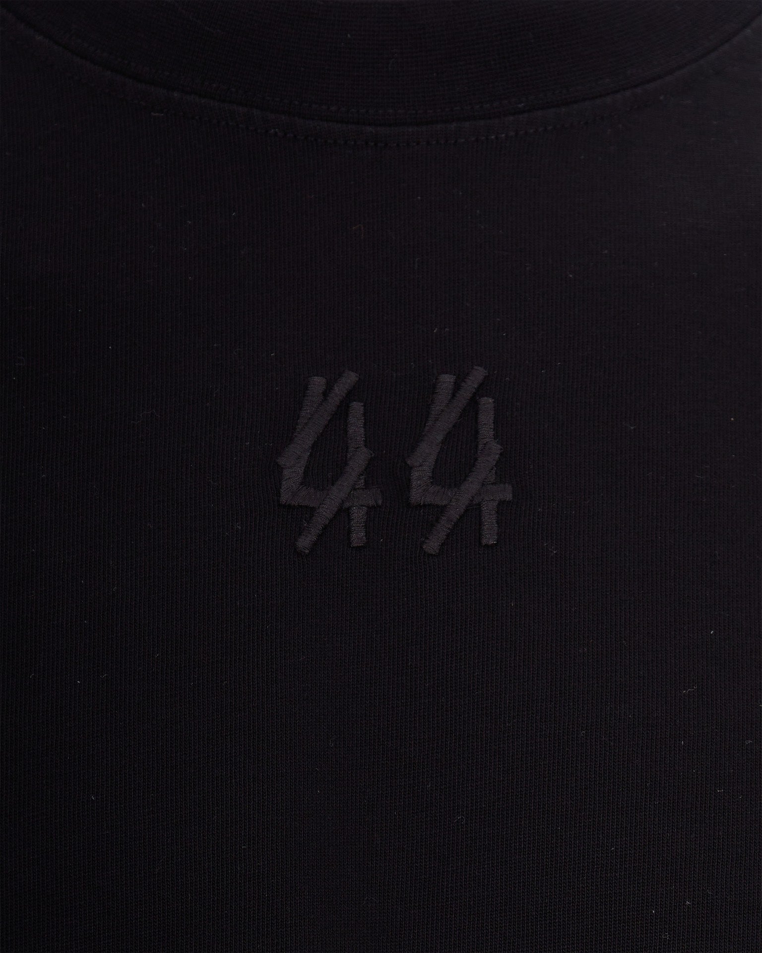 44 Label Group Patch-Print Cotton T-Shirt — Black, view 3