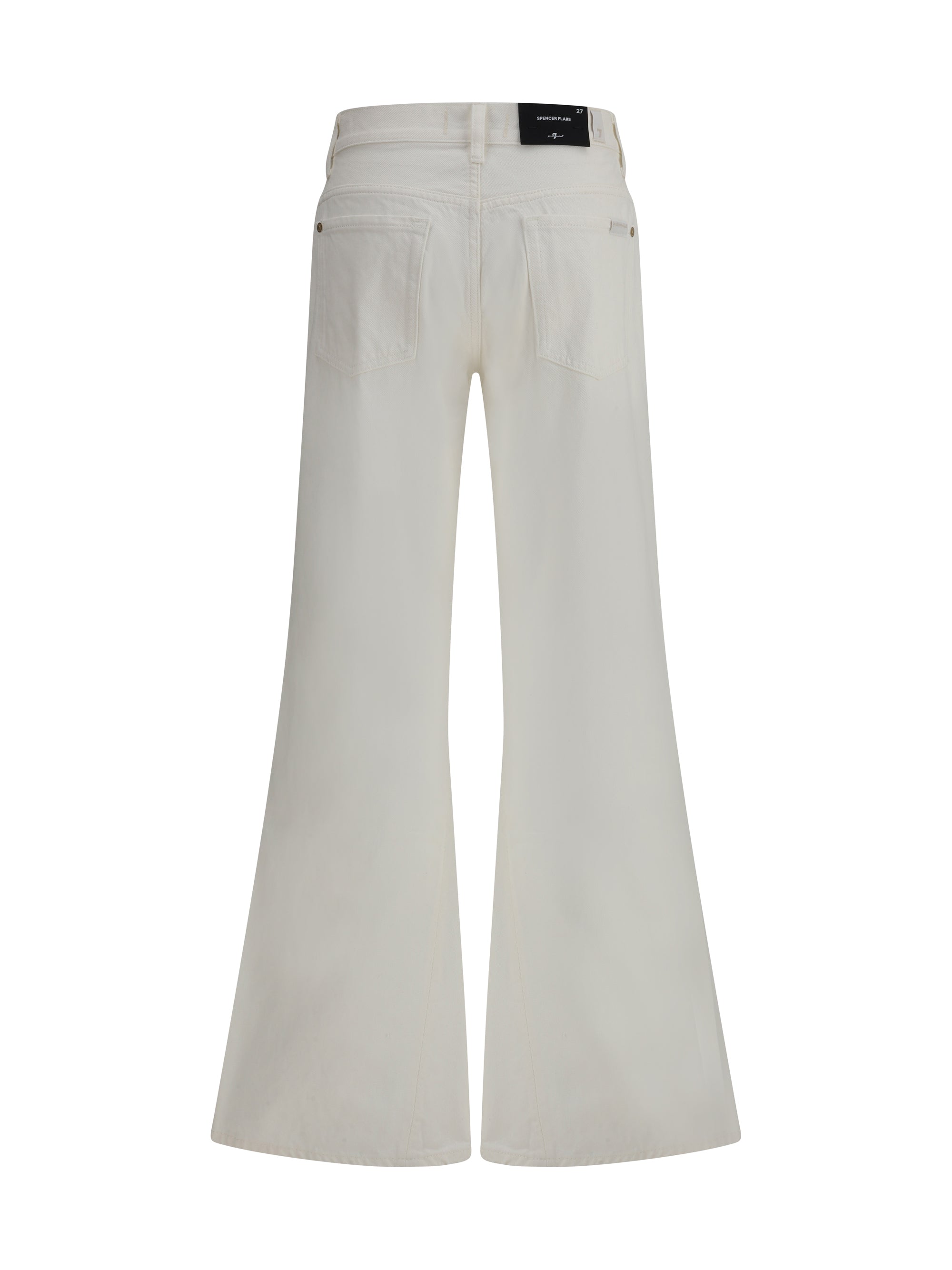 7 For All Mankind Spencer Jeans — White, view 3