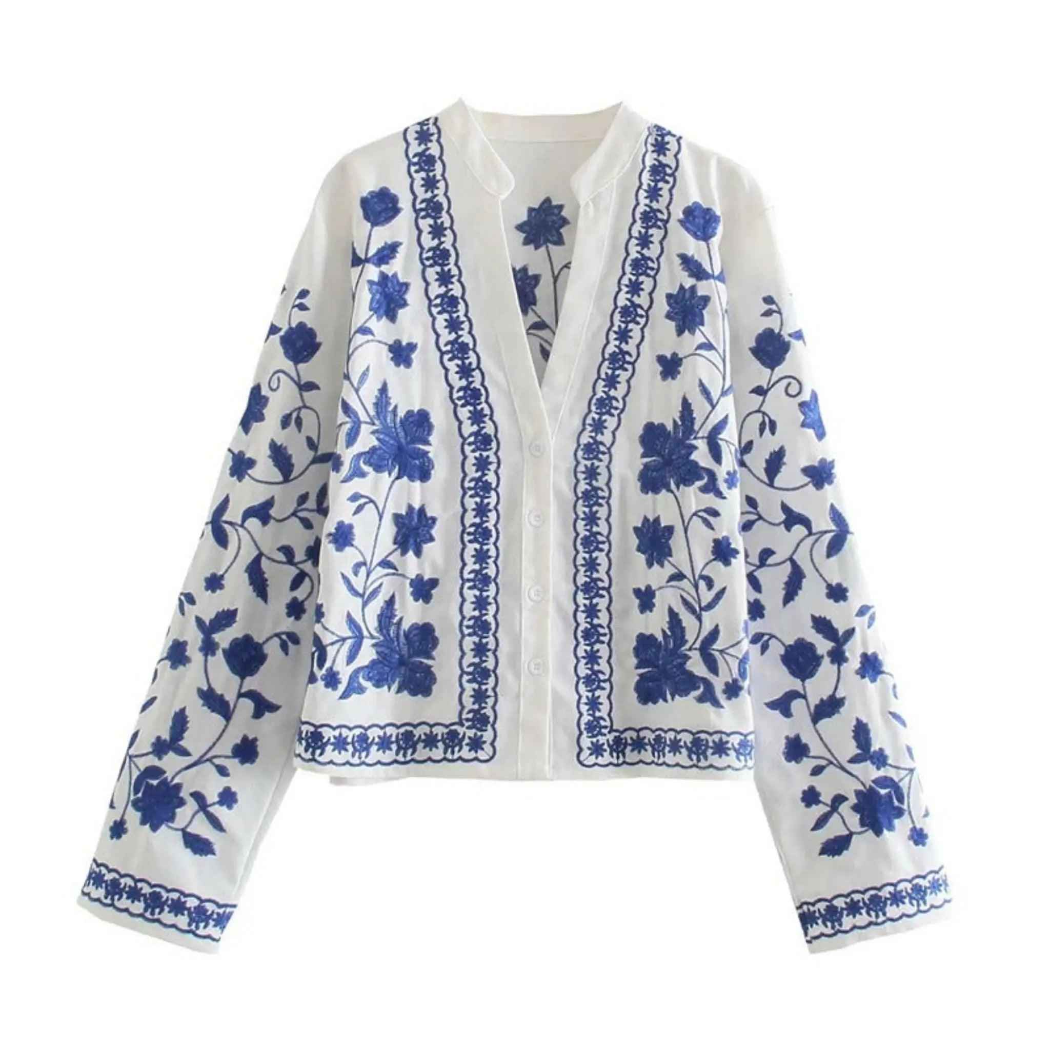 Women's beautiful Embroidered cotton jacket by Try Modest