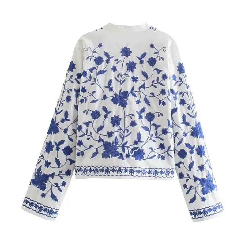 Women's beautiful Embroidered cotton jacket, view 2