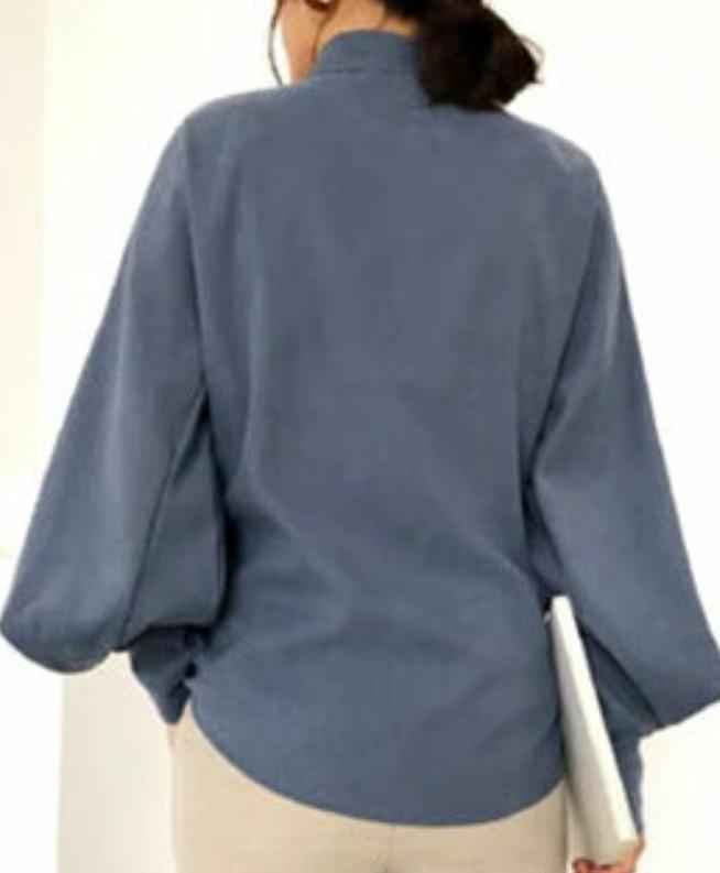 Lantern- Long sleeve blouse shirt, view 6