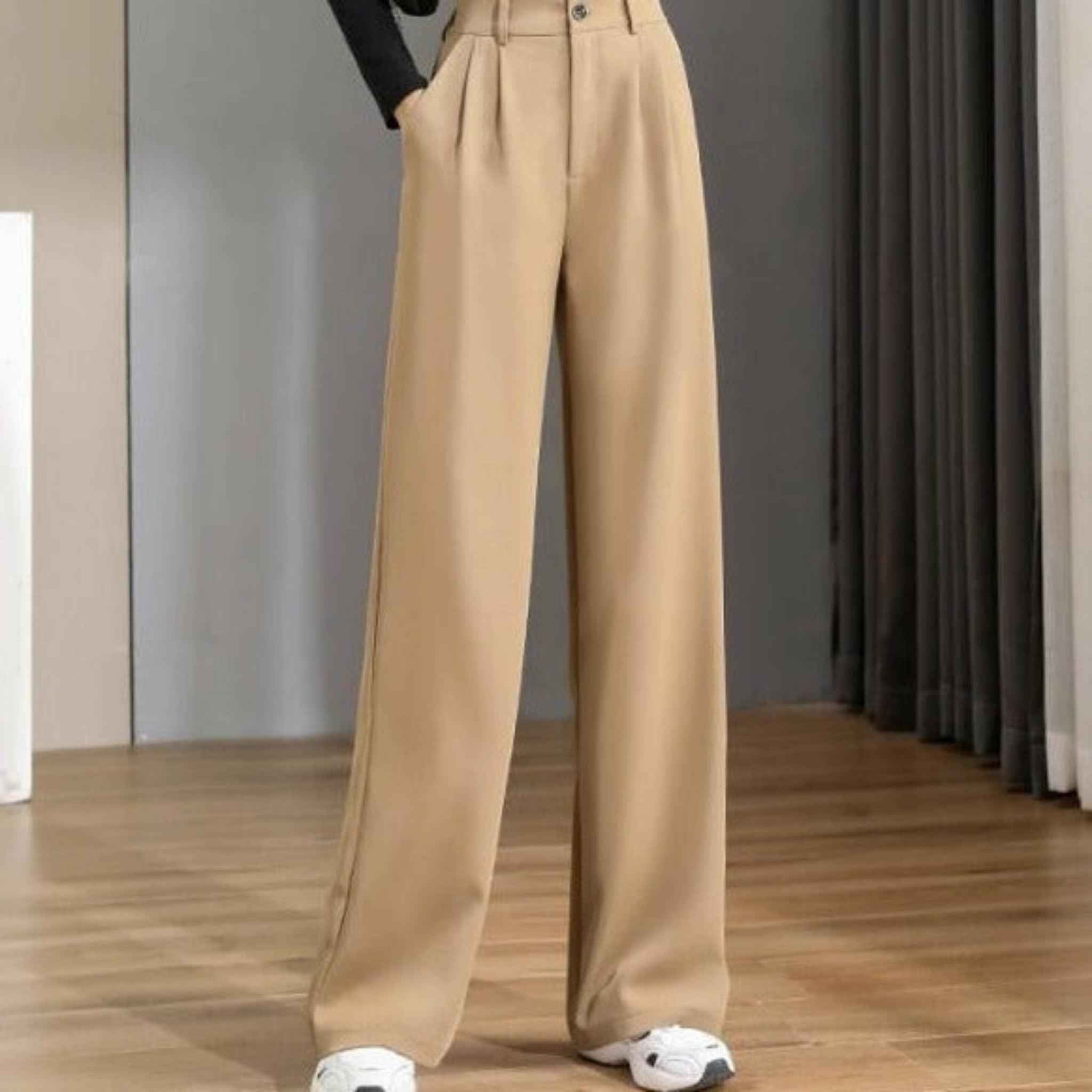 Women's High Waist -Wide Leg Pants for Spring by Try Modest