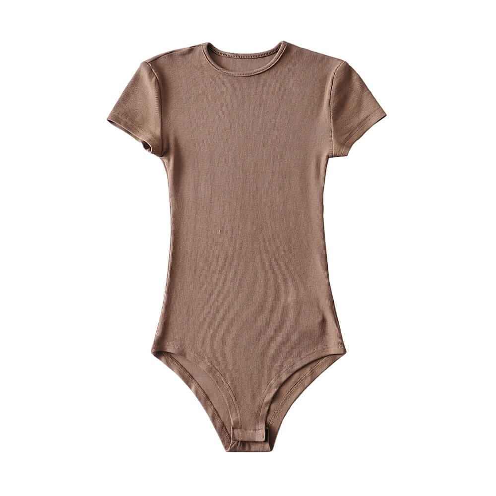 Short sleeve bodysuit- Casual romper for women, view 6