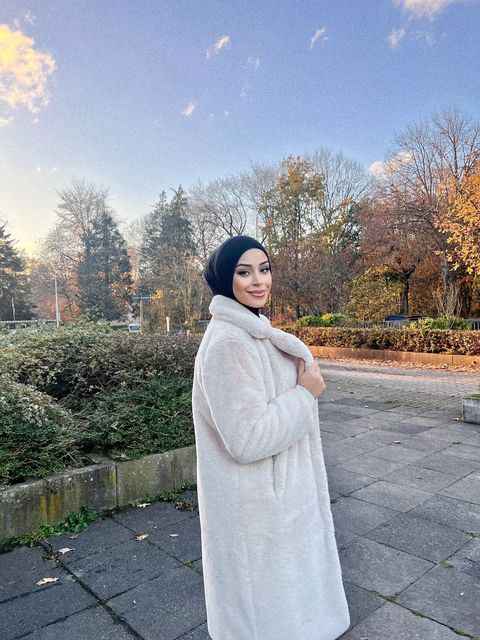 Long Faux Fur Coat- WInter long coats for women, view 2