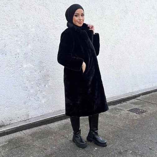Faux Fur Coat- Winter coats for women by Try Modest
