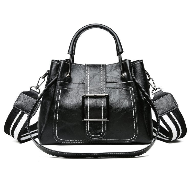 leather crossbody hand bag by Try Modest