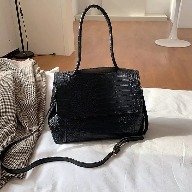 Alligator Pattern- Casual, Trendy & Stylish shoulder handbag, view 2