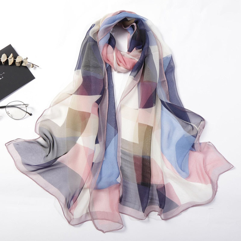 Elegant Chiffon Georgette Bandana Scarf, view 4