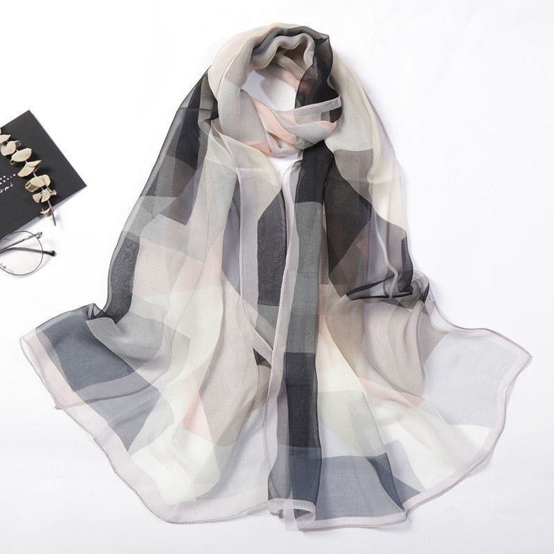 Elegant Chiffon Georgette Bandana Scarf, view 5