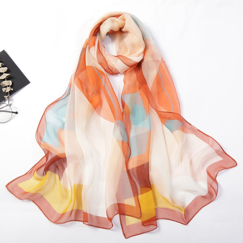 Elegant Chiffon Georgette Bandana Scarf, view 7