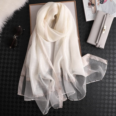 Women's Fashionable Silky Evening scarf/Wrap, view 8