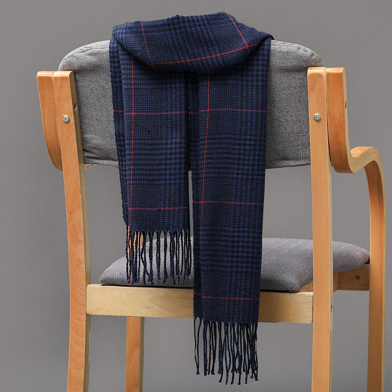 Warm Cashmere plaid scarf, view 2