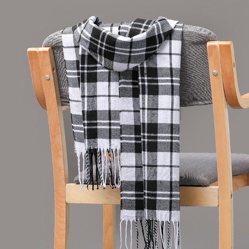 Warm Cashmere plaid scarf, view 7