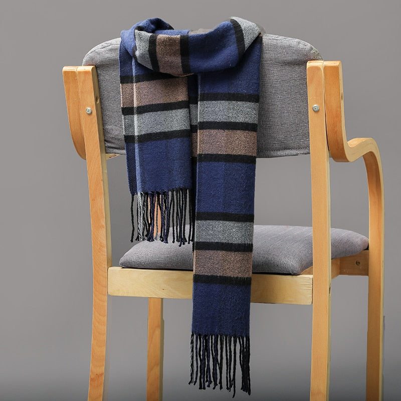 Warm Cashmere plaid scarf, view 8