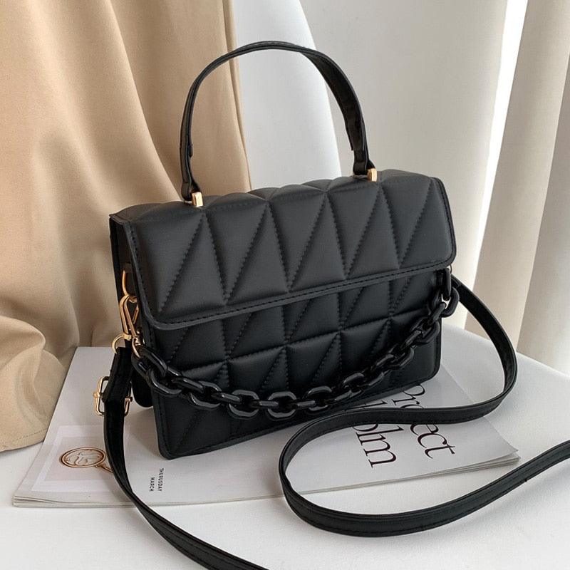 Trendy plaid shoulder bag for women by Try Modest