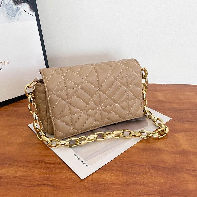 Plaid shoulder women's handbag, view 4