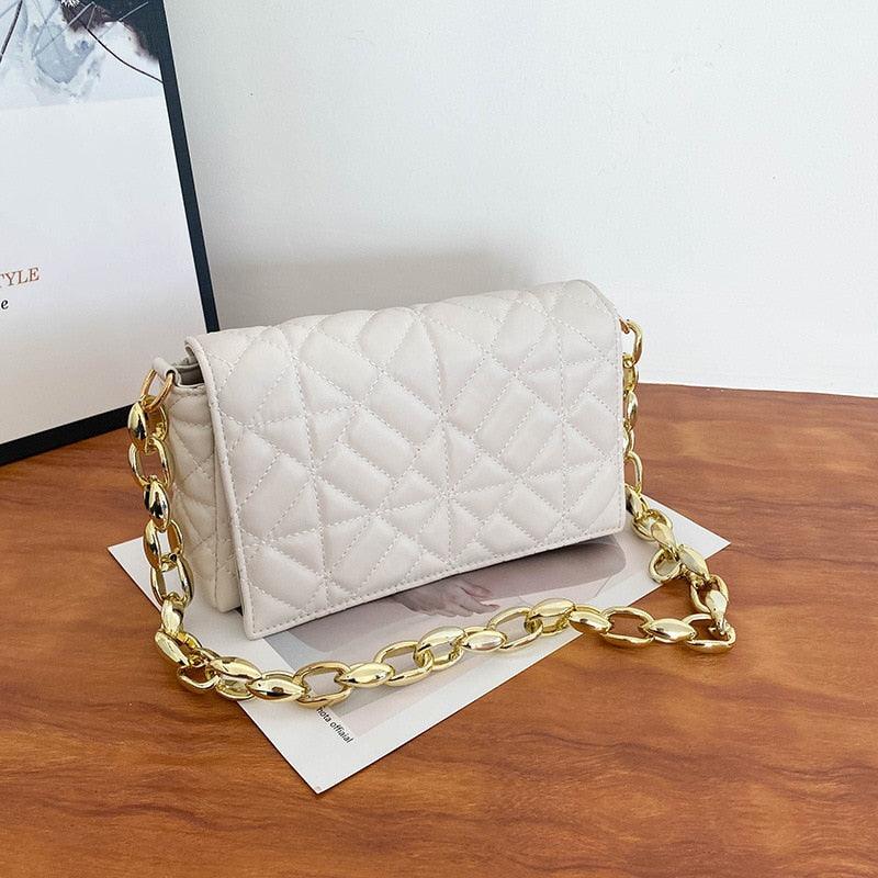 Plaid shoulder women's handbag, view 5