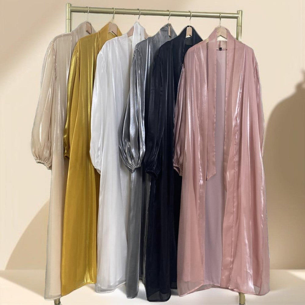 Evening kaftan/abaya with lantern sleeves, view 2