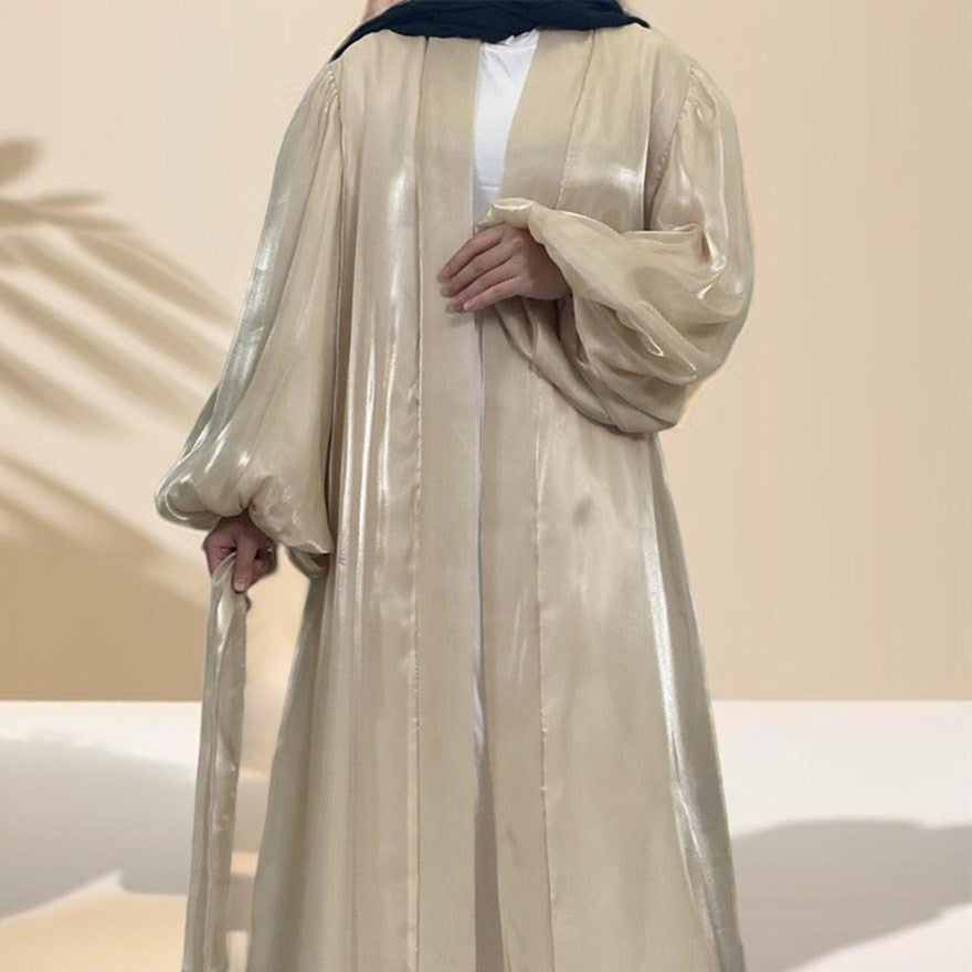 Evening kaftan/abaya with lantern sleeves, view 4