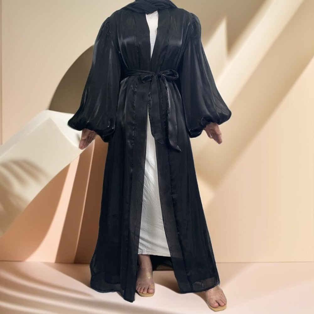 Evening kaftan/abaya with lantern sleeves, view 6