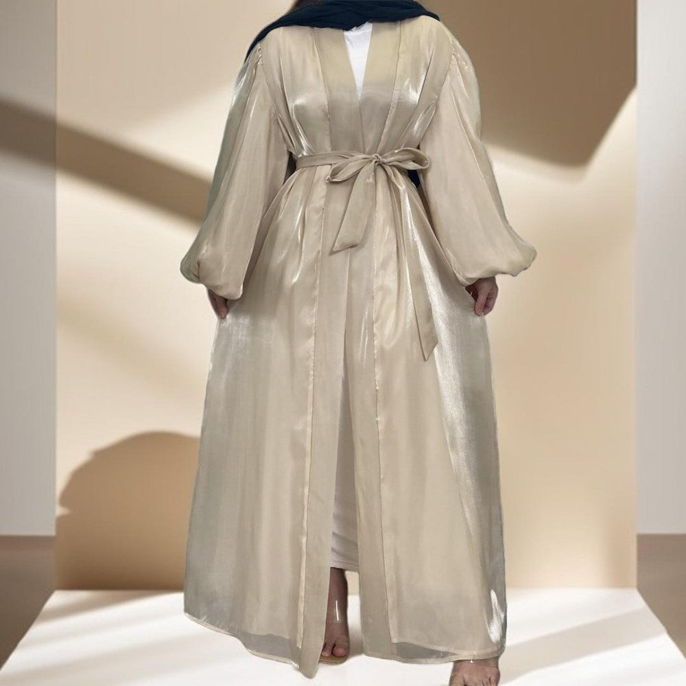 Evening kaftan/abaya with lantern sleeves, view 7