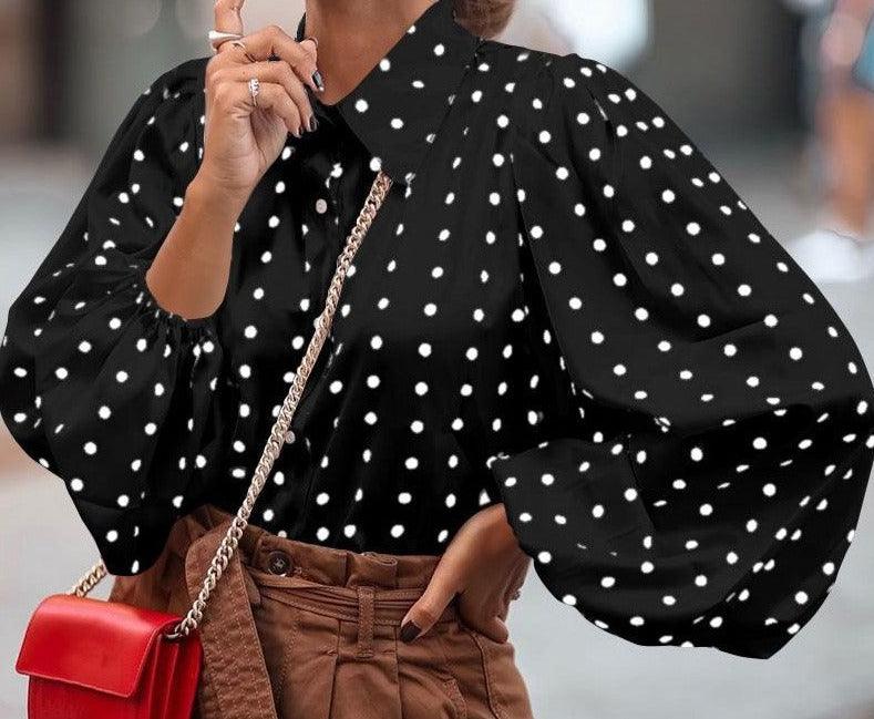 Chiffon shirt women's long sleeve shirt, view 2