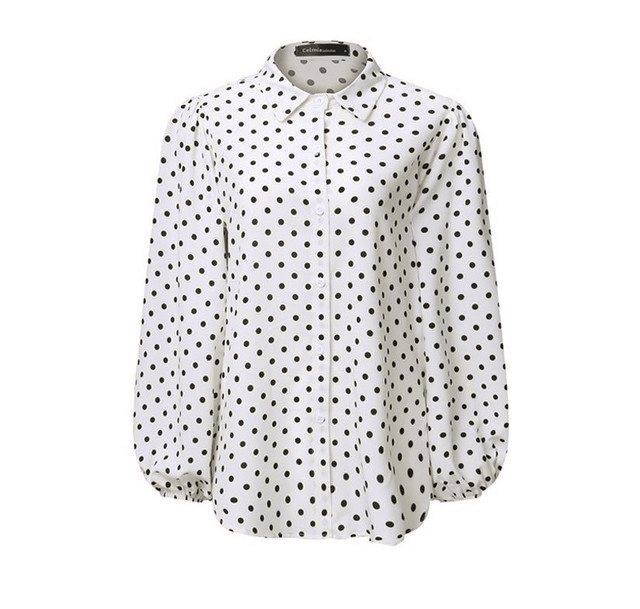 Chiffon shirt women's long sleeve shirt, view 3