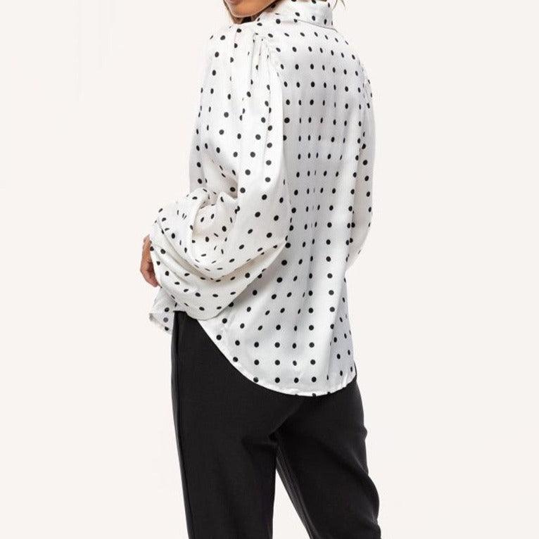 Chiffon shirt women's long sleeve shirt, view 4