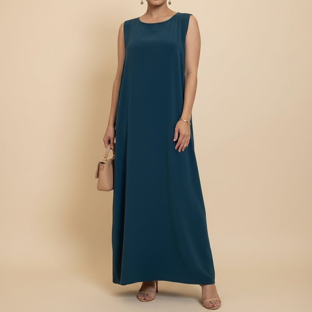 Sleeveless slip dress, view 6