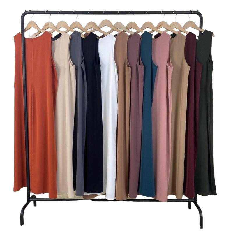 Sleeveless slip dress, view 8