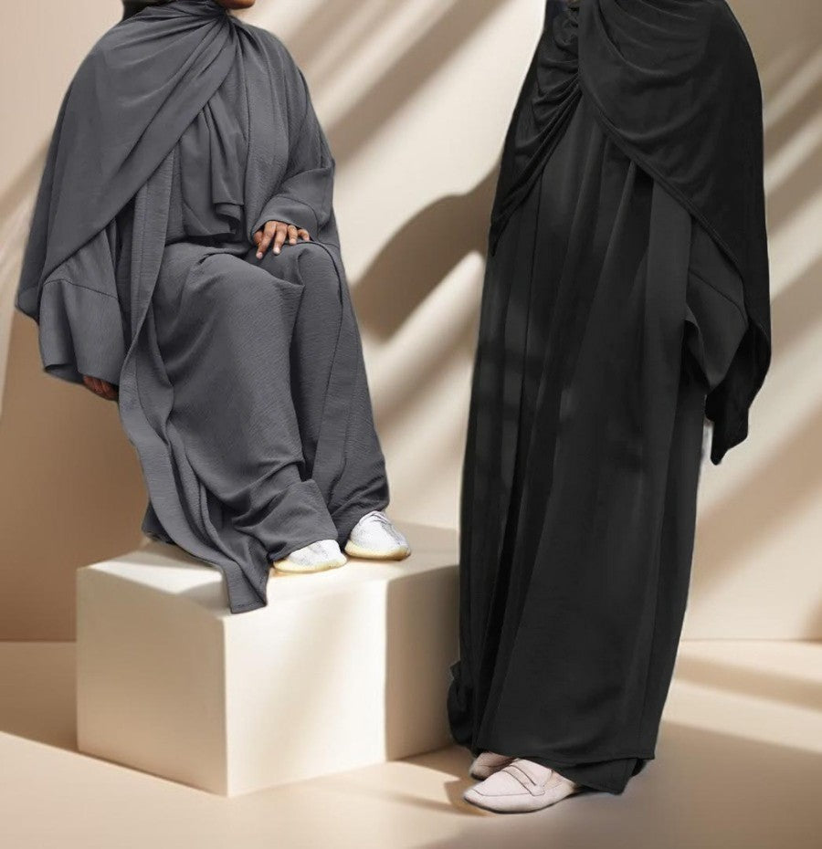 2 piece robe with belt, view 6