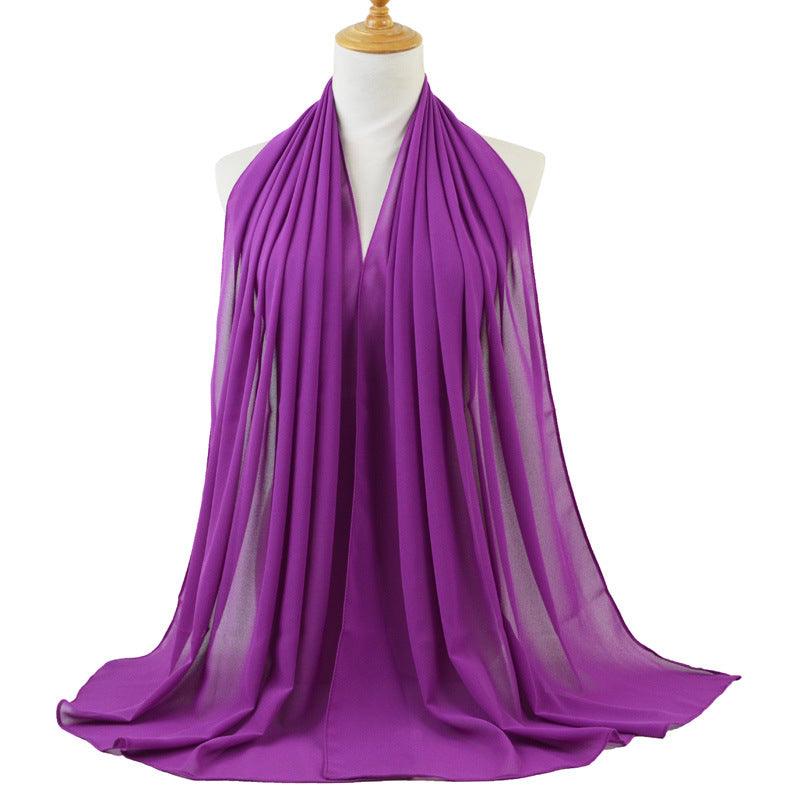 Chiffon monochromatic scarf, view 5