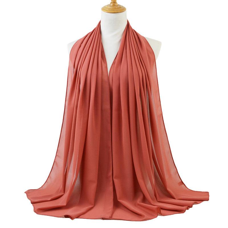 Chiffon monochromatic scarf, view 8