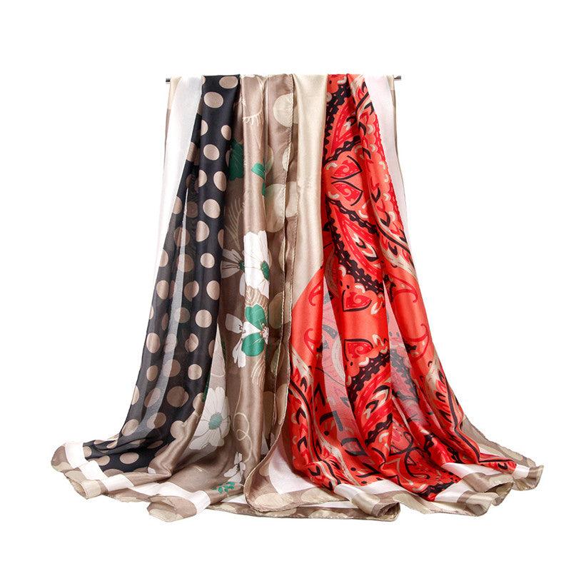 Silk Satin printed Scarf, view 8