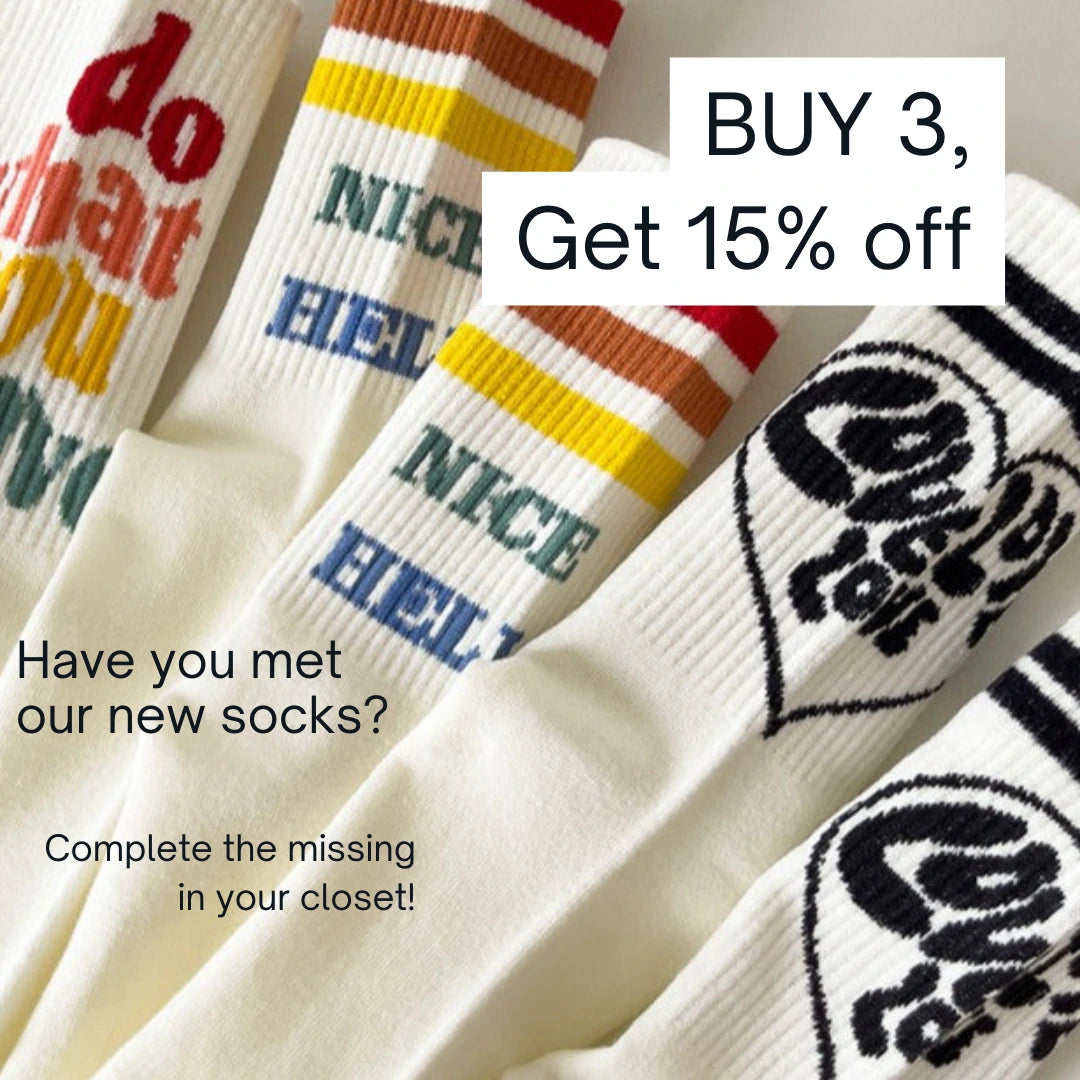 Alphabet socks by Try Modest